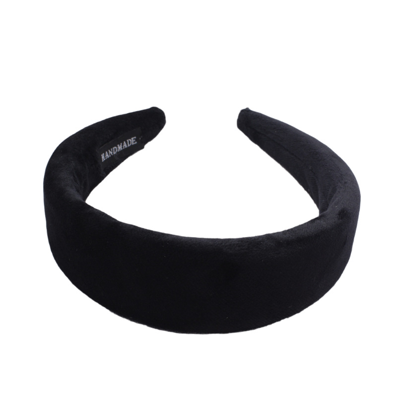 Cross border new plush headband Black - Shop at LoveMi