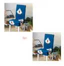 2Pc Blue Feather