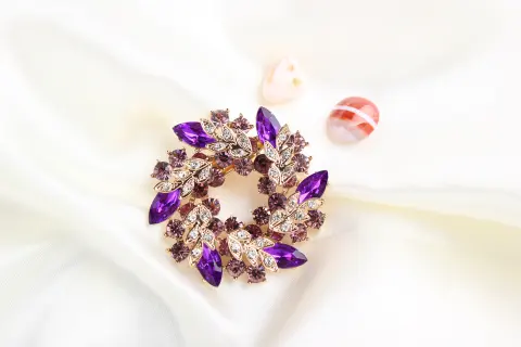 Crystal Brooch