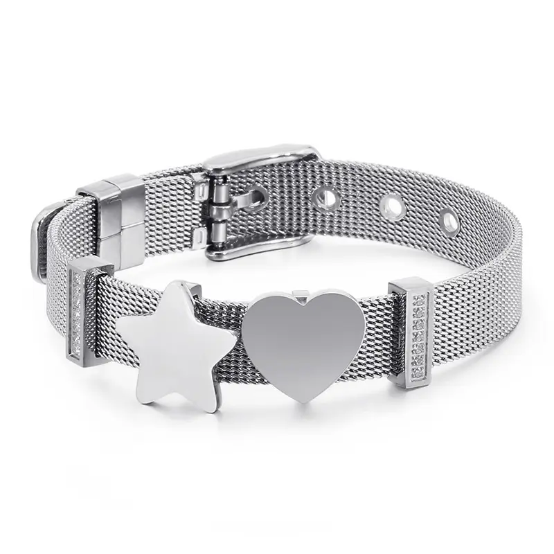 Star stainless steel mesh bracelet