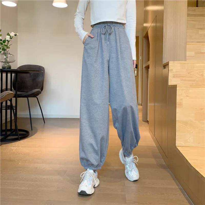 Casual straight sweatpants - Grey