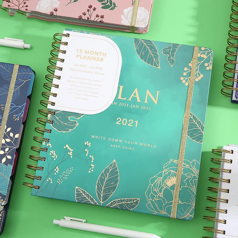 Punch in student notebook - Green