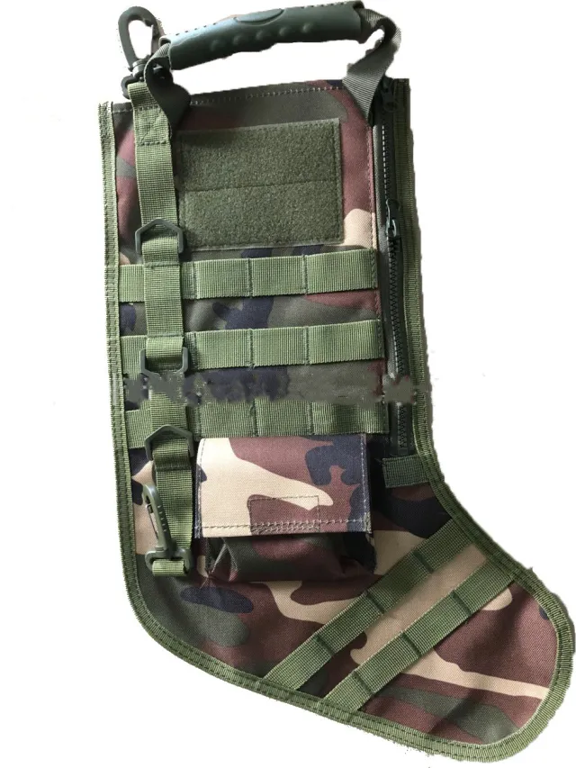 Christmas Socks Bag Military Bag Accessories Storage Bag Christmas Socks Camouflage - Shop at LoveMi