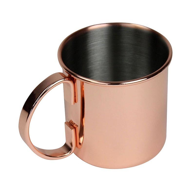 Rose Gold Stainless Steel Cocktail metal bar glass