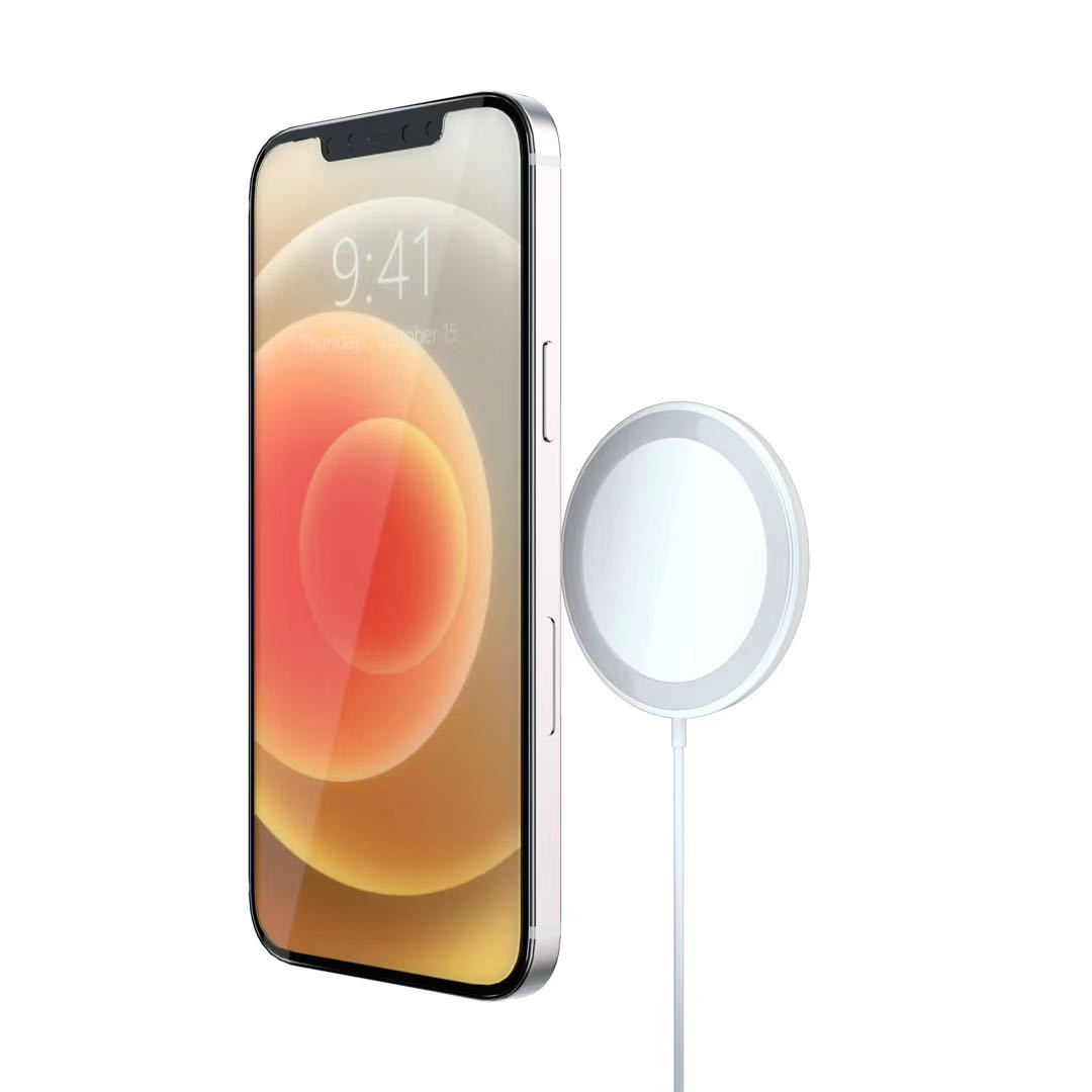 Compatible with Apple, Magnet Safe Fast 15w Wireless Charger for Iphone 12 Pro MAx charger — foto 4