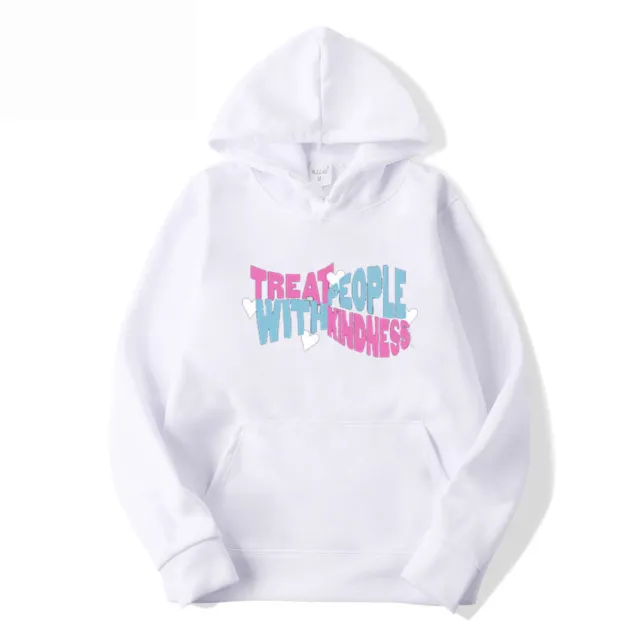Casual fashion loose men's and women's hooded sweater White - Shop at LoveMi