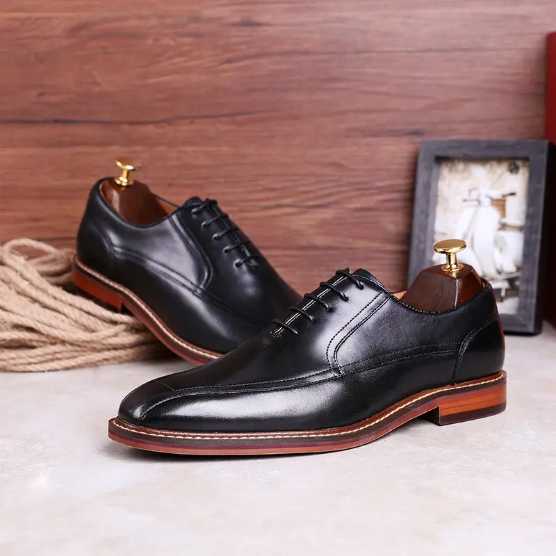 Rubber Outsole Business Casual Men's Shoes