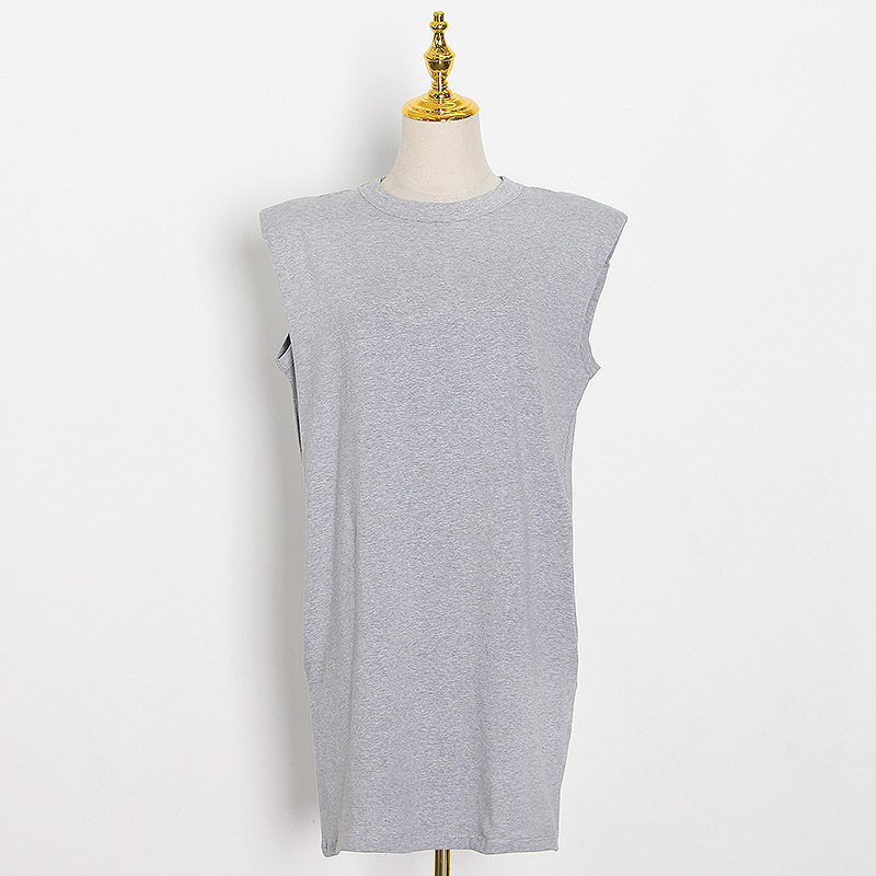 Round-Neck Shoulder-Pad T-Shirt Dress, picture 4 of 6
