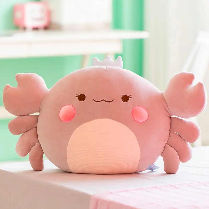 Feather cotton crab pillow