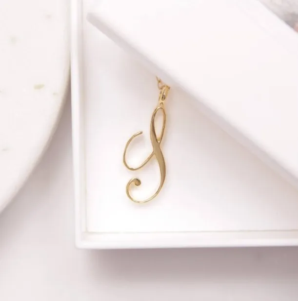 Words love necklace Golden S - Shop at LoveMi