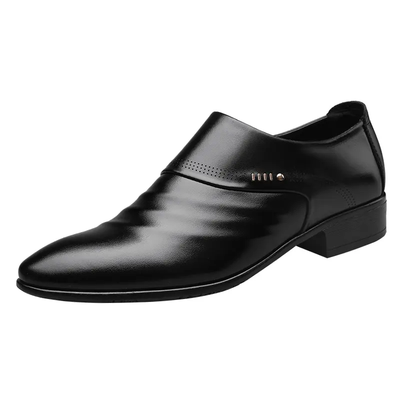 Casual Pointed Toe Shoes Men Leather Men