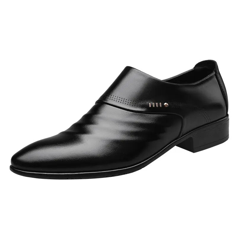 Casual pointed toe shoes men leather