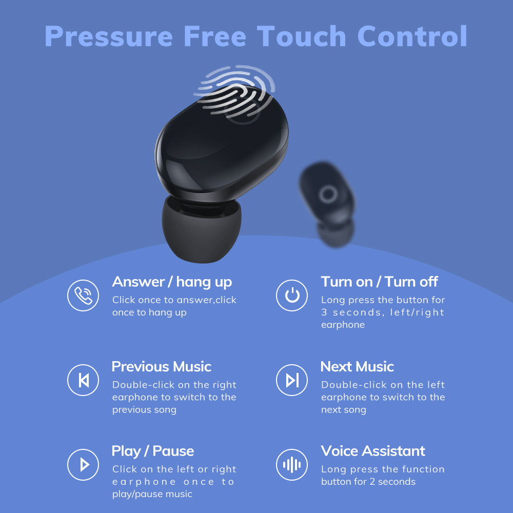 TOPK T12 new private model mini bluetooth headset