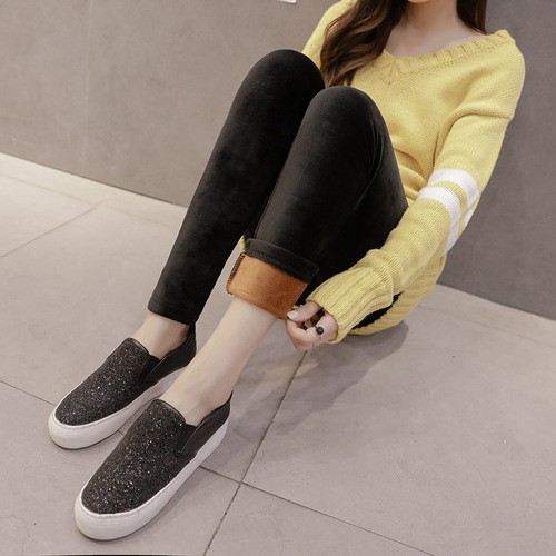 Maternity pants plus velvet thick warm gold velvet