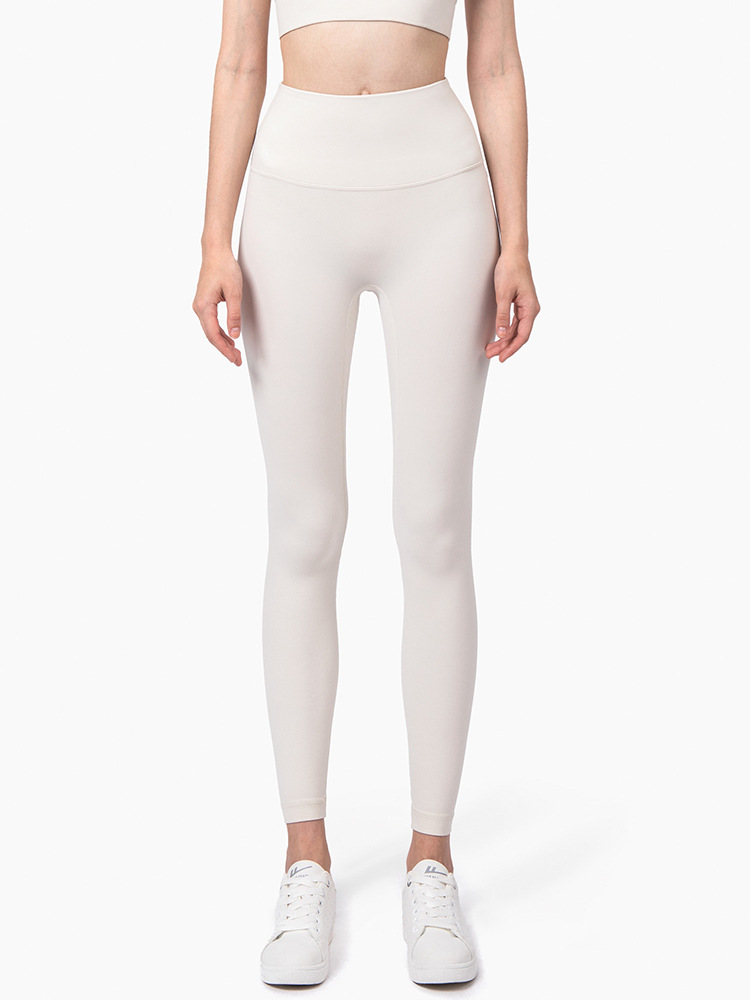 Non marking Yoga Pants Sports Tight And Thin Women Light Ivory - Shop at LoveMi