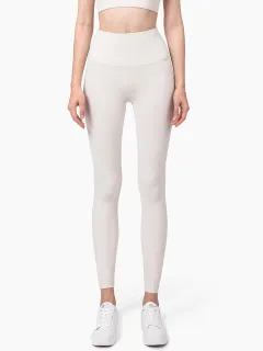 Non-marking Yoga Pants Sports Tight And Thin Women - Light Ivory - View 1