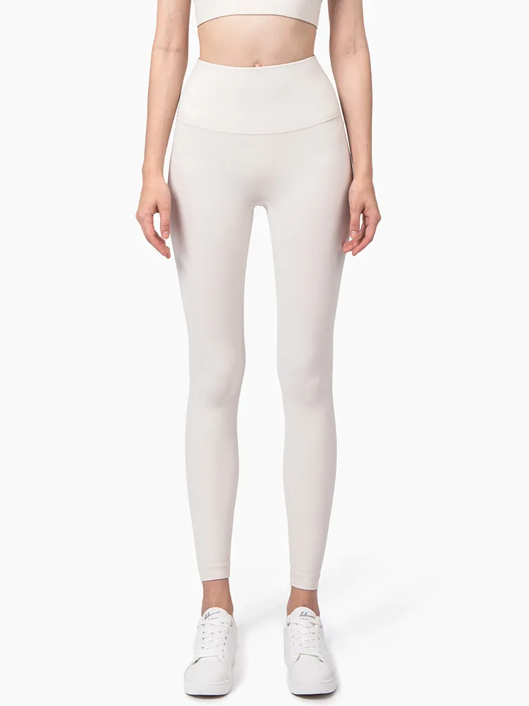 Non-marking Yoga Pants Sports Tight And Thin Women - Light Ivory