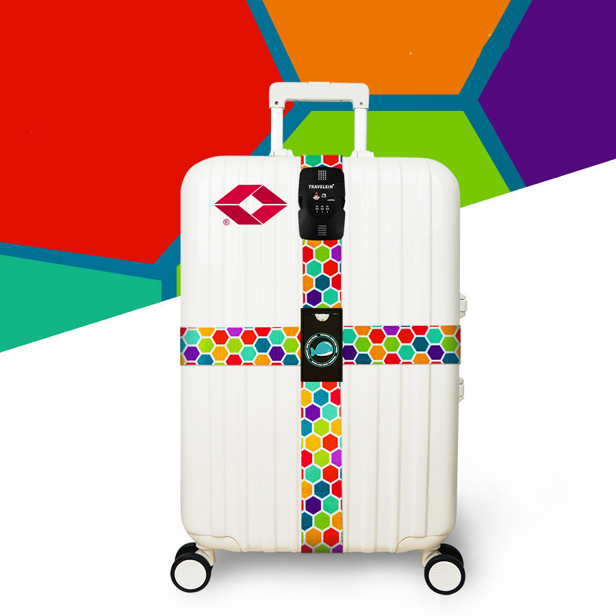 Sangle de valise TSA avec cadenas à code — 230 cm polyester 2