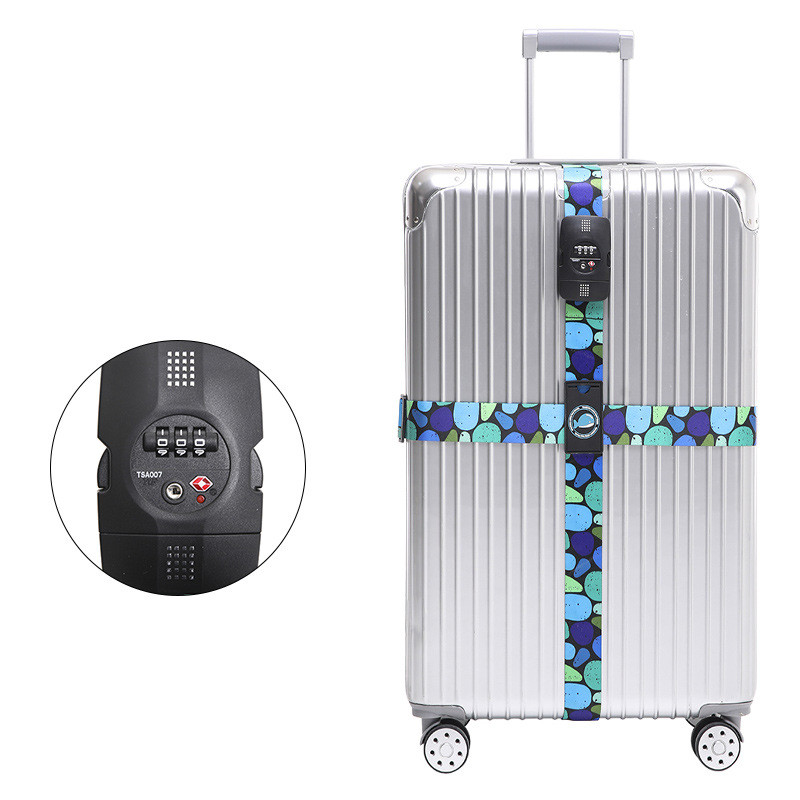 Sangle de valise TSA avec cadenas à code — 230 cm polyester