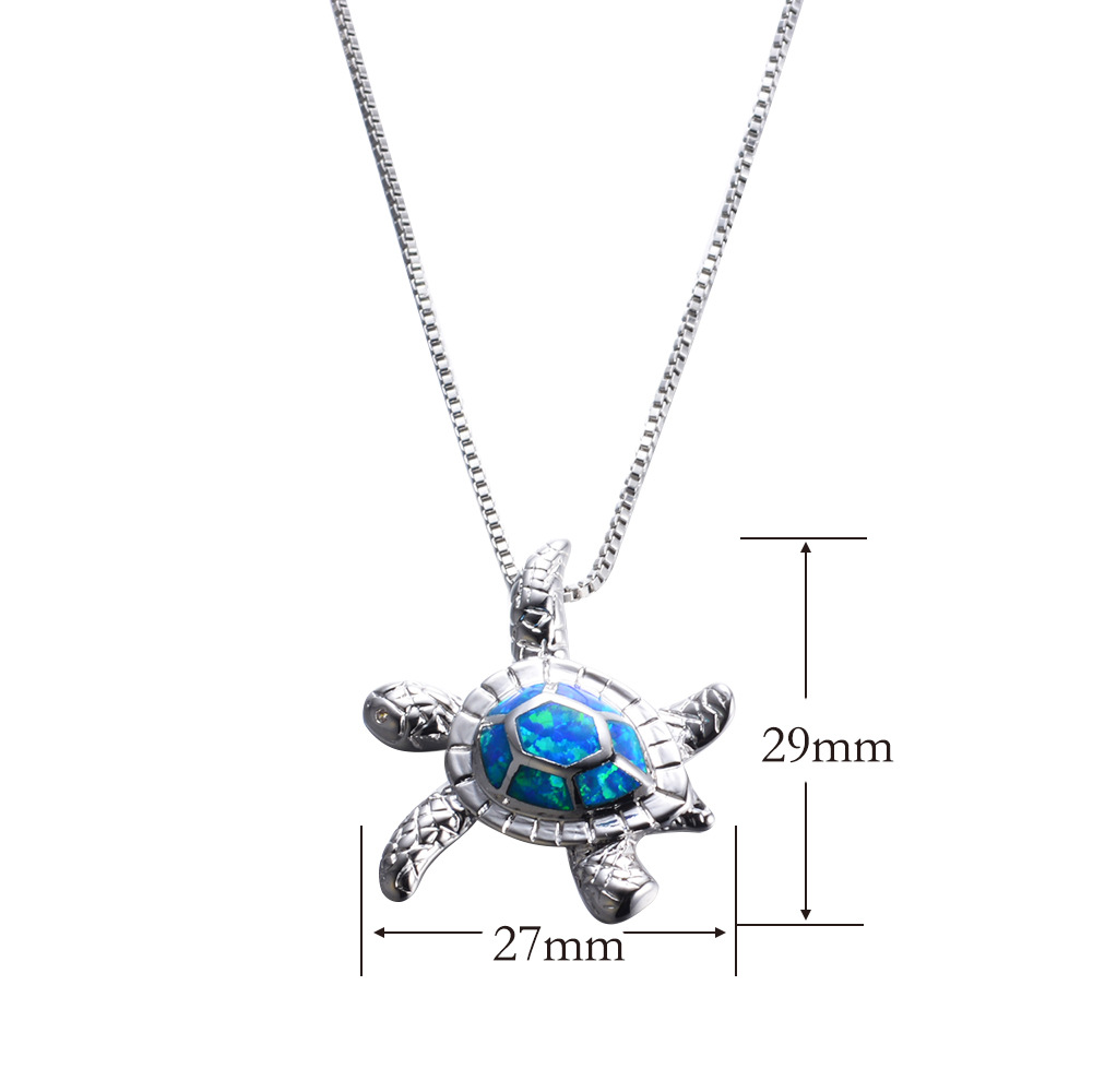 Color Tortoise Necklace Tortoise Pattern Clavicle Chain