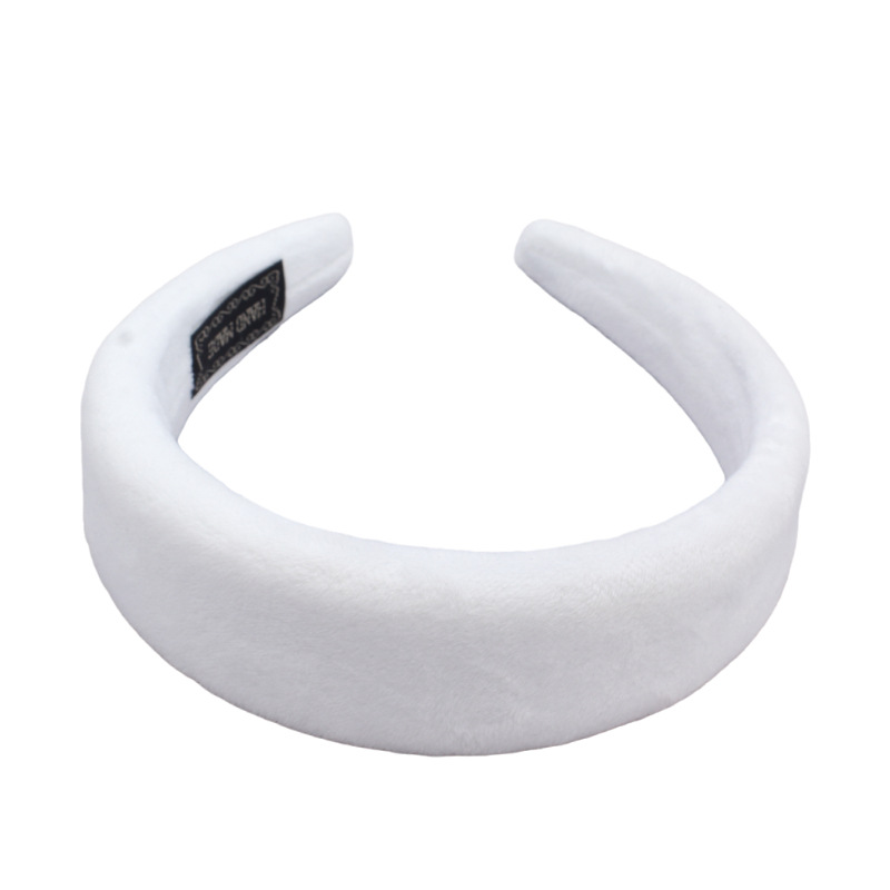 Cross border new plush headband White - Shop at LoveMi