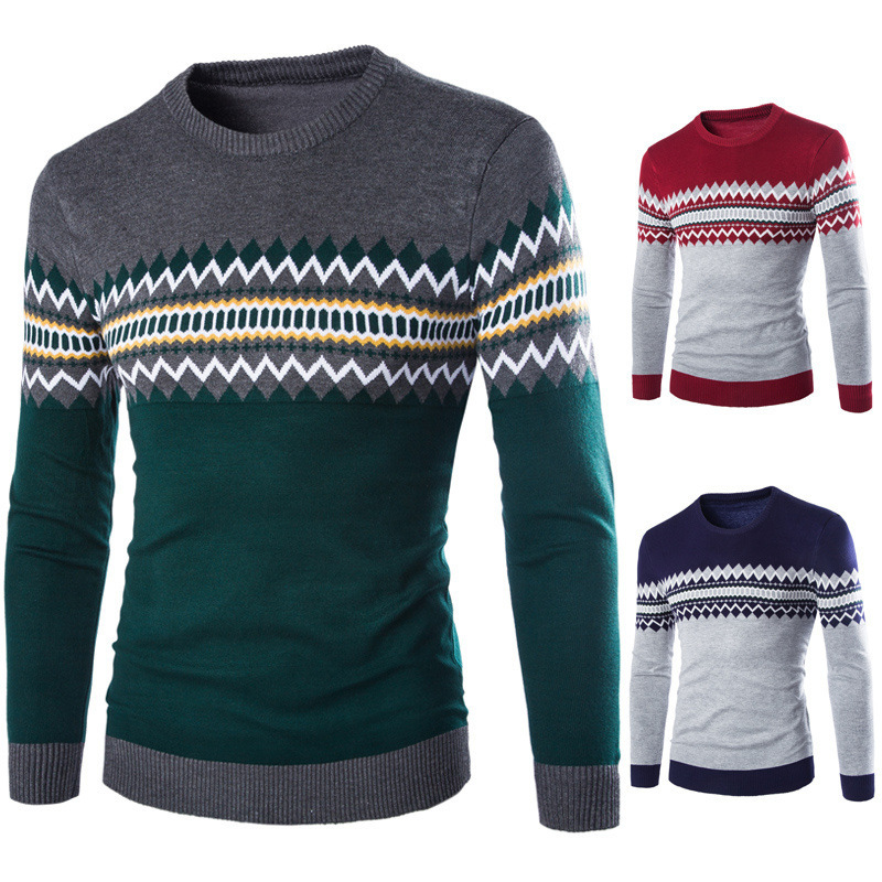 Men's sweater pullover round neck