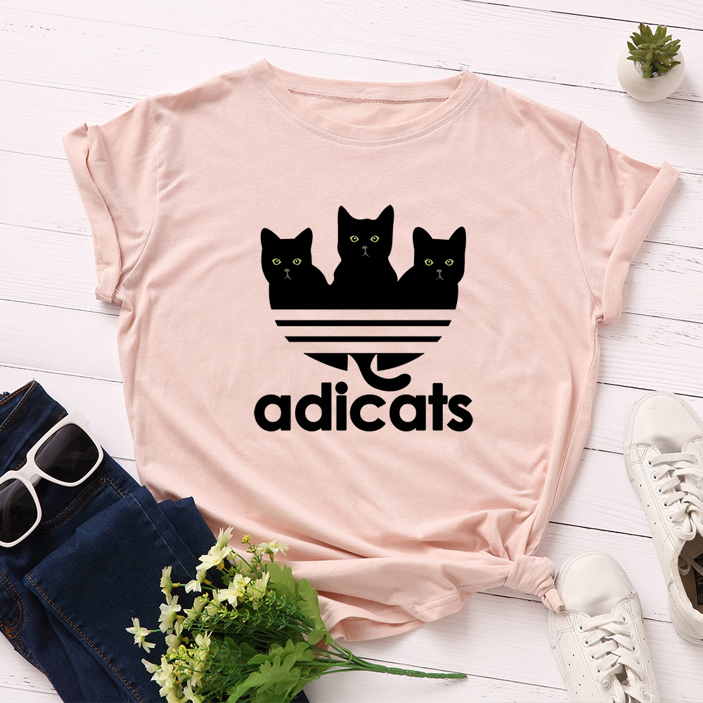 Short-sleeved cotton t-shirt women's top