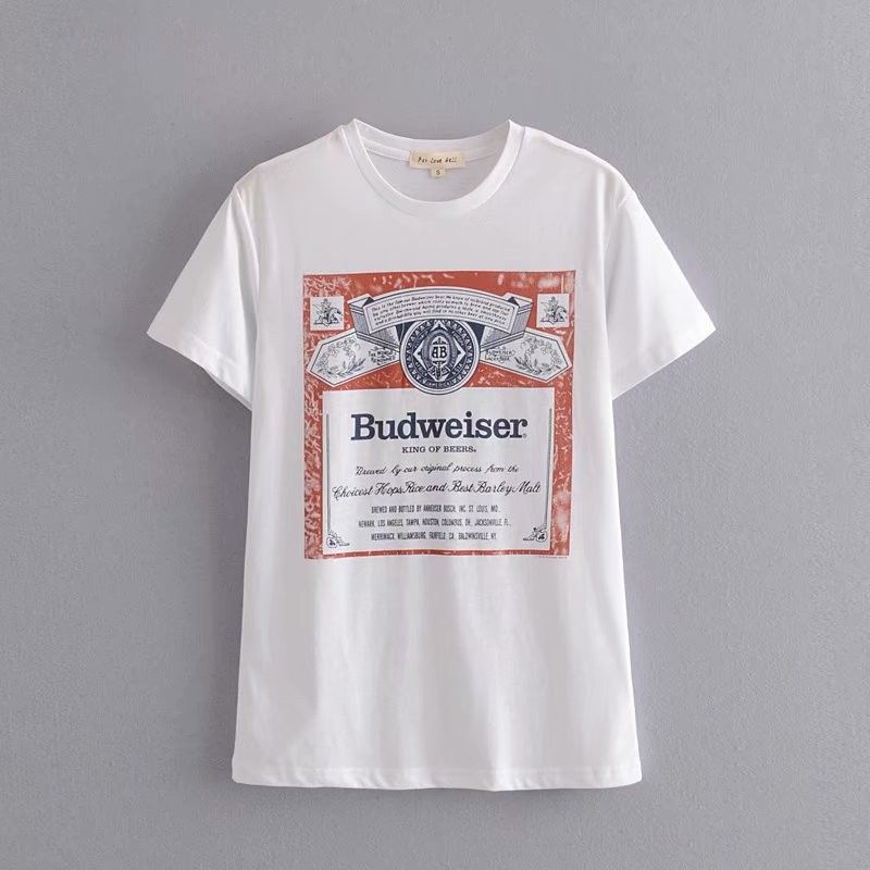 Letter print short sleeve T-shirt