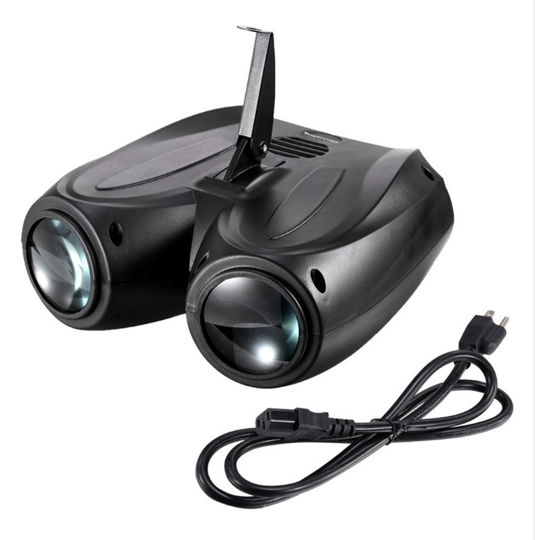 LED Lantern Double-headed Dynamic Airship Laser Light – AU, Black