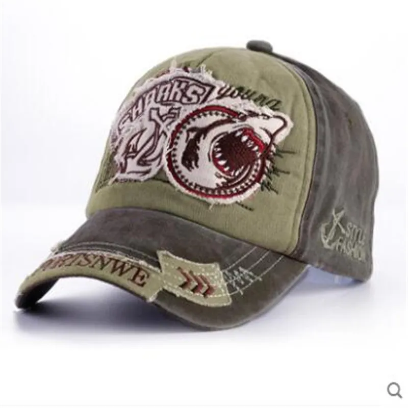 Casual all-match fashionable denim cap - Khaki
