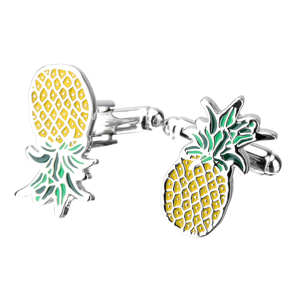 Pineapple Shaped Copper Cufflinks, picture 2 of 4