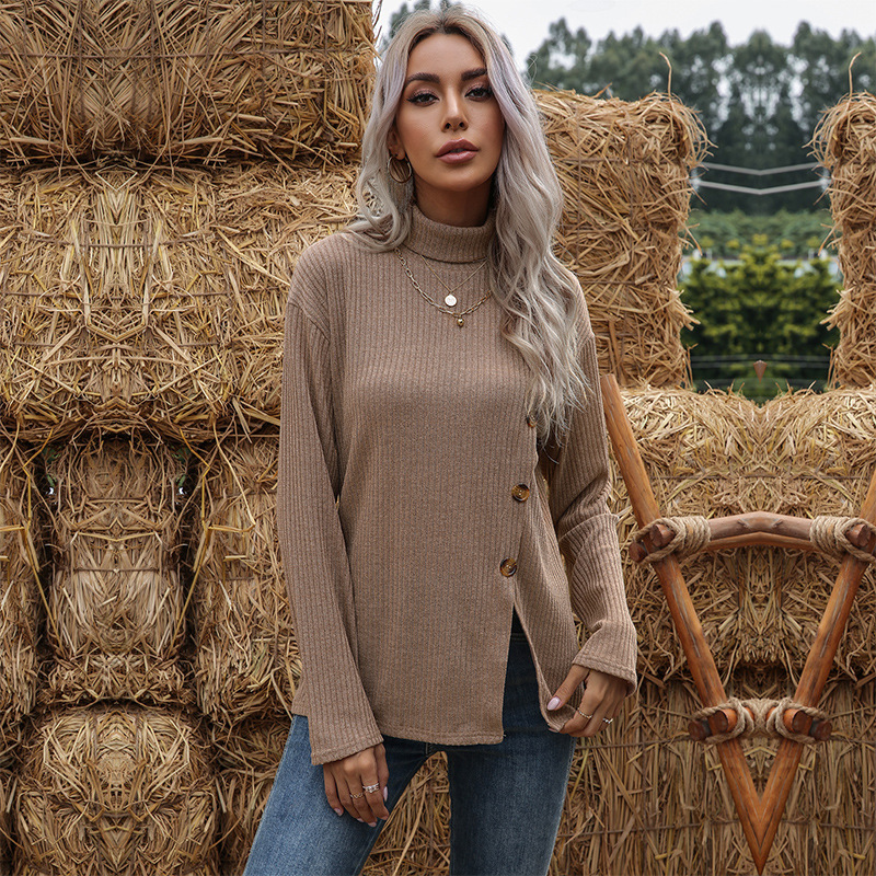 Turtleneck bottoming shirt