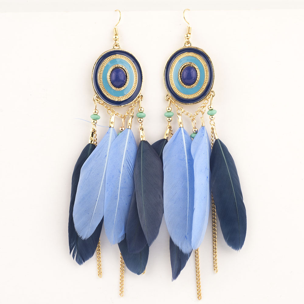 Personalized Retro Style Feather Earrings