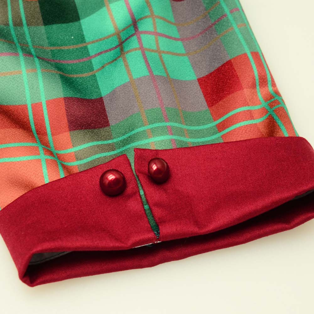 Square neck stitching dress