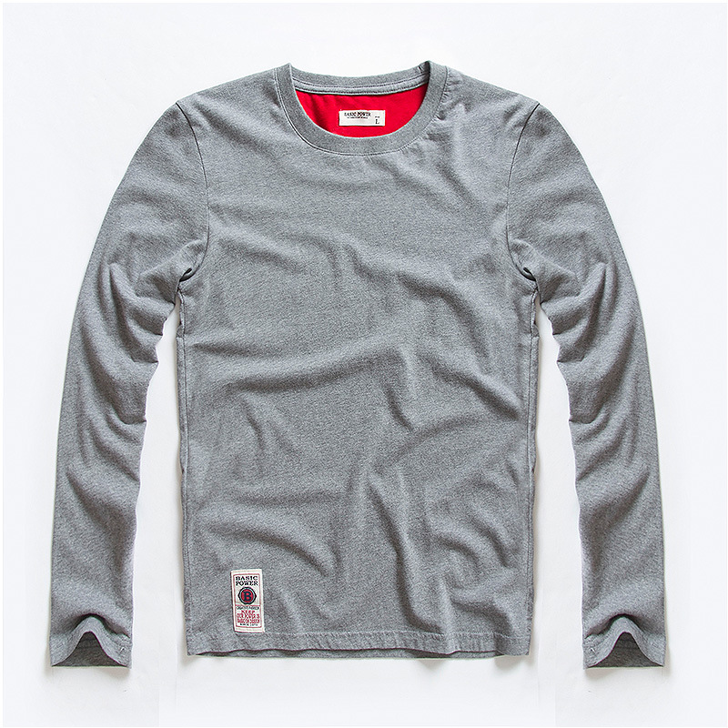 Men's Long-sleeved Round Neck Bottoming Shirt