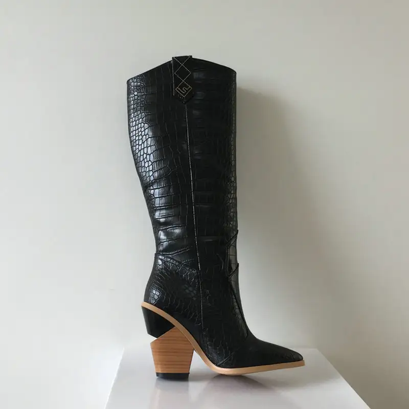 Chunky heel boots