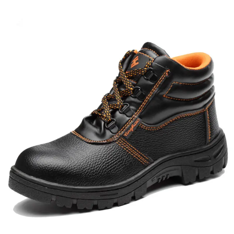 Work shoes steel toe high-top