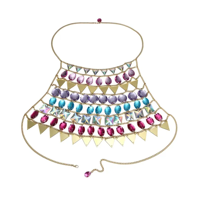 Fashion Trend Symphony Acrylic Body Chain Colorful - Shop at LoveMi
