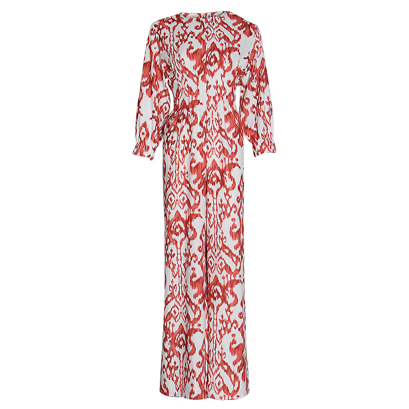 High Waist Slim Straight-Leg Jumpsuit Trousers