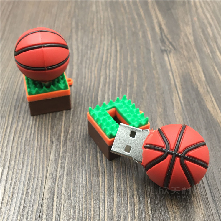 Creative Cartoon Basketball U Disk Basketball Round U Disk Basketball — foto 2