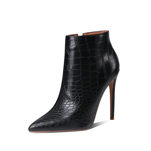 Autumn And Winter Women's Stiletto Ankle Boots Black - Shop at LoveMi