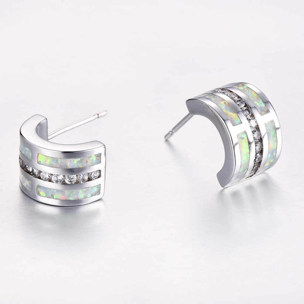 Obo semi - circular earrings