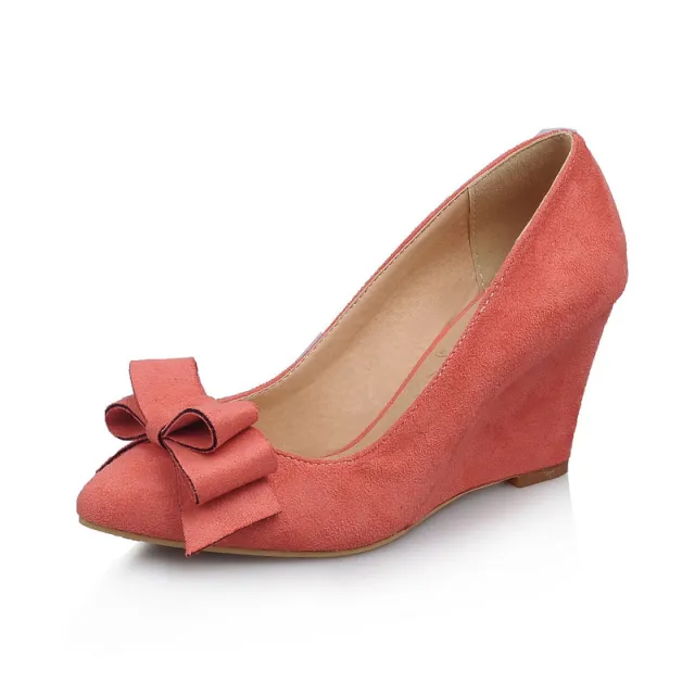 Frosted bow high heels Pink - Shop at LoveMi