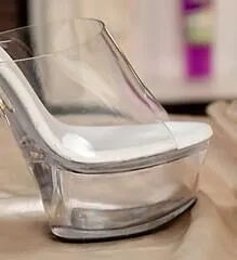 Transparent Crystal Shoes Wedding Party High Heels - Transparent