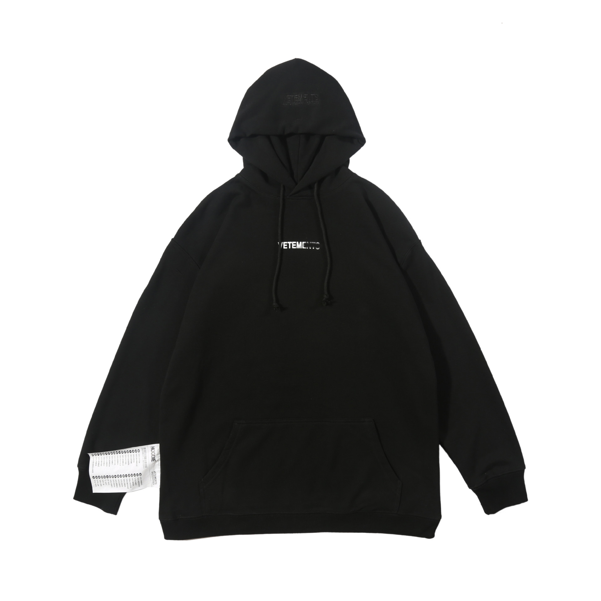 Letter printing simple men and women loose sweater hooded