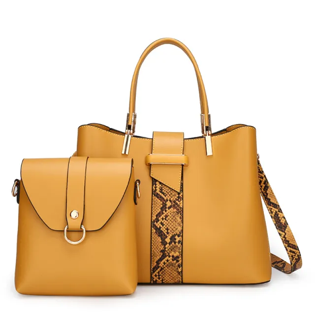 Ladies handbag large capacity one shoulder messenger Yellow - Shop at LoveMi