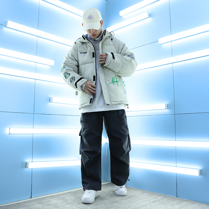 Winter New Trendy Brand Thick Tooling Warm Cotton Jacket Men