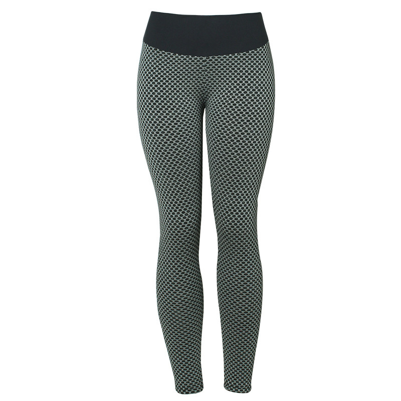 Leggings Women's Seamless High Waist Plaid Yoga Fitness  - Breathable Gym Pants