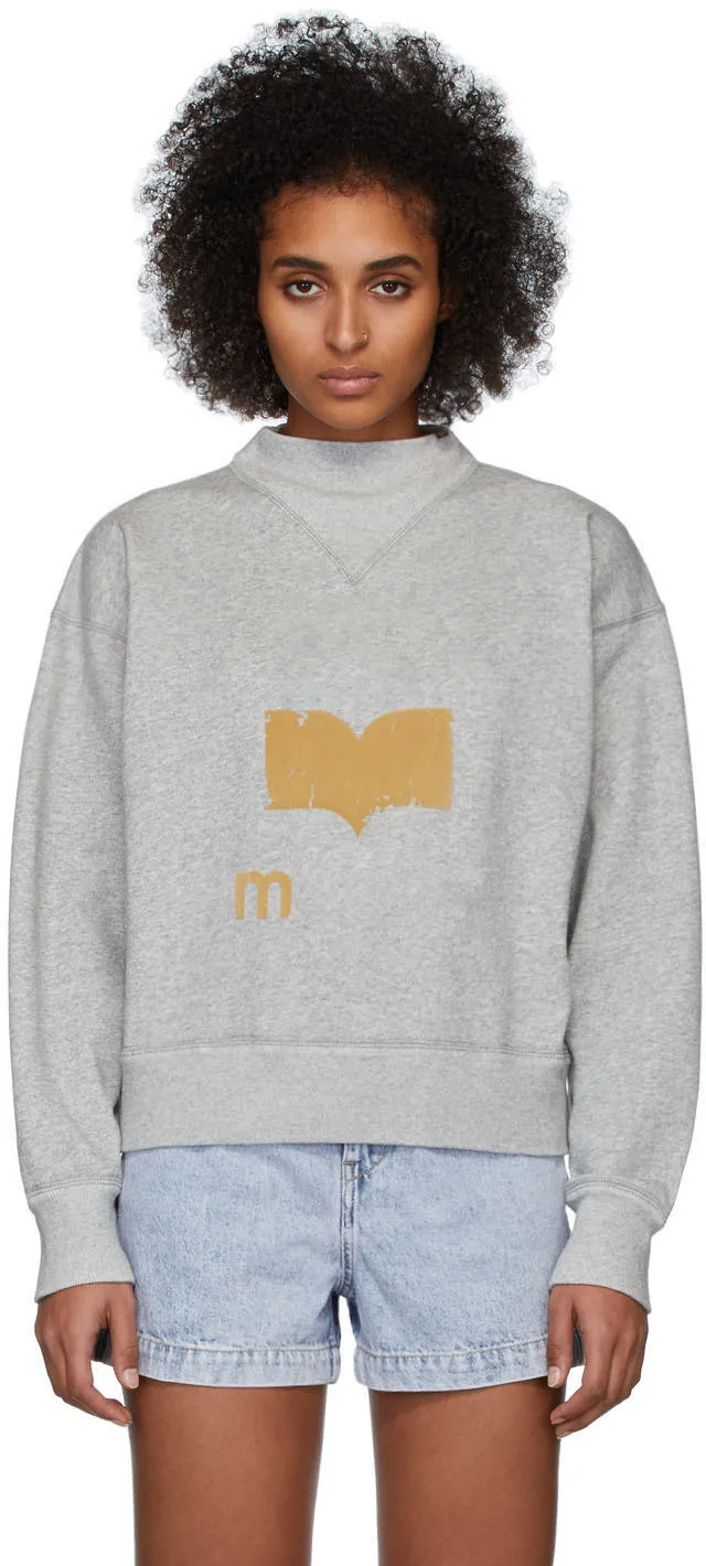 Printed multi color sweater with fleece Grey - Shop at LoveMi