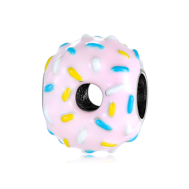 Authenticx 925x Sterlingx Silverx Charmsx forx Braceletx Animalx Donutsx Cakex Roundx Shapex Jewelryx Makingx Diyx Designerx Accessoriesx Giftsx 